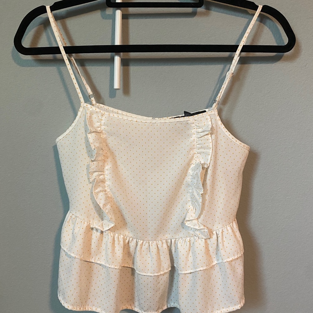 White Baby Doll Size Small top
